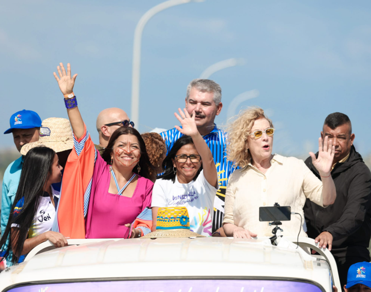 Presidenta (E) Delcy Rodríguez inicia Gran Peregrinación Nacional por una Venezuela sin sanciones