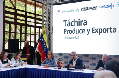 Ministra de Comercio Exterior se reunió con exportadores tachirenses