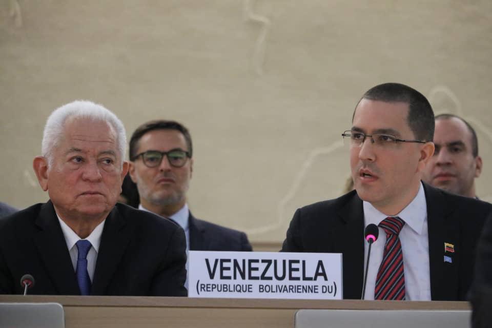 Speech of the Foreign Minister Jorge Arreaza in the 39th Period of sessions of the Human Rights Council on the occasion of the presentation of the former High Commissione