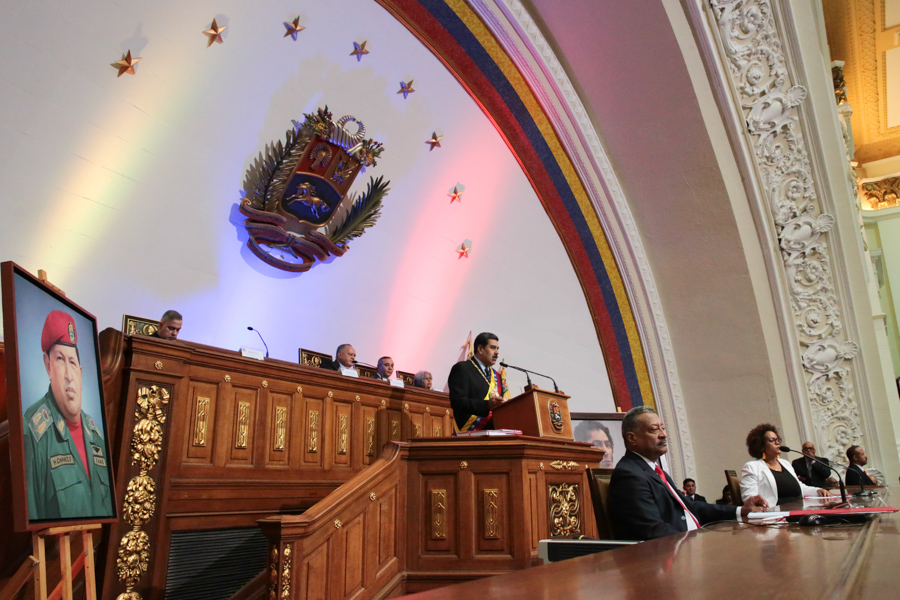 Discurso de Memoria y Cuenta 2018 del presidente Nicolás Maduro ante la Asamblea Nacional Constituyente.