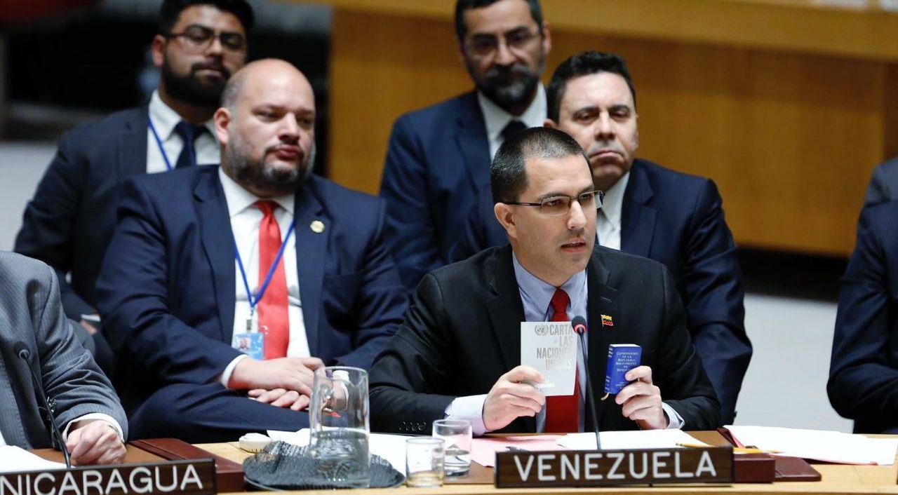 Discurso del canciller Jorge Arreaza ante el Consejo de Seguridad de la ONU.
