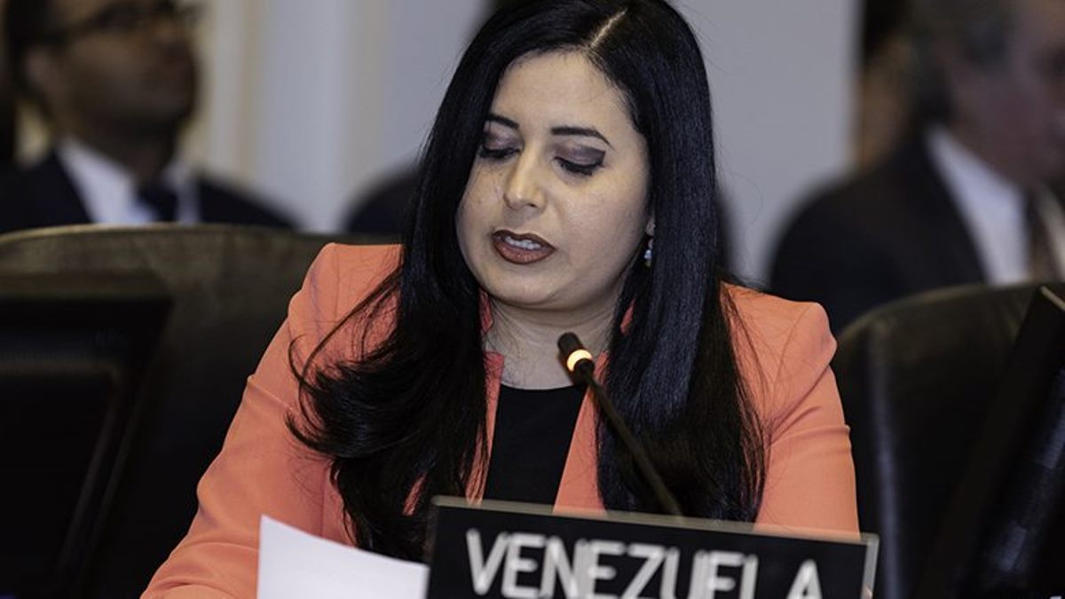 Discurso de la representante de Venezuela Asbina Ixchel ante el Consejo Permanente de la OEA.
