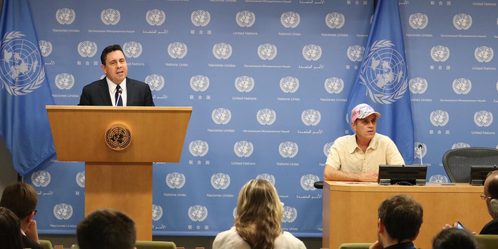 Declaración del embajador de Venezuela ante la ONU, Samuel Moncada, con relación a los eventos recientes en la Embajada venezolana en Washington.
