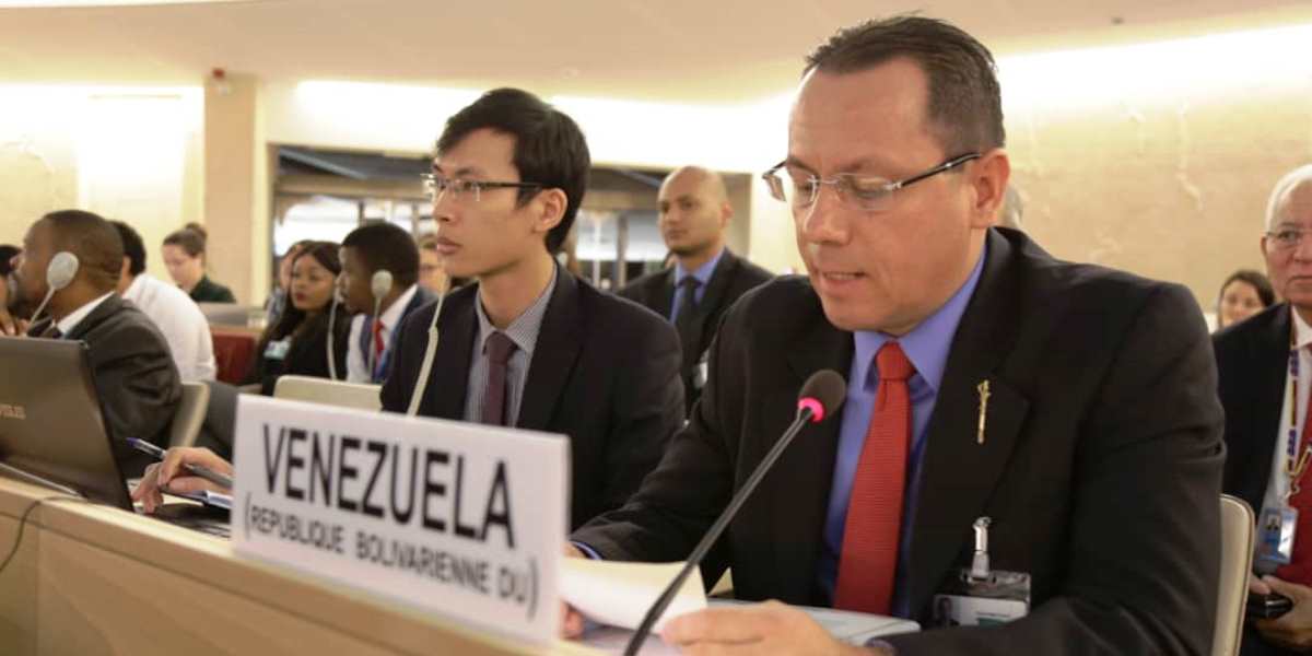 Intervención del viceministro Alexander Yánez ante la actualización oral de la alta comisionada Michelle Bachelet.