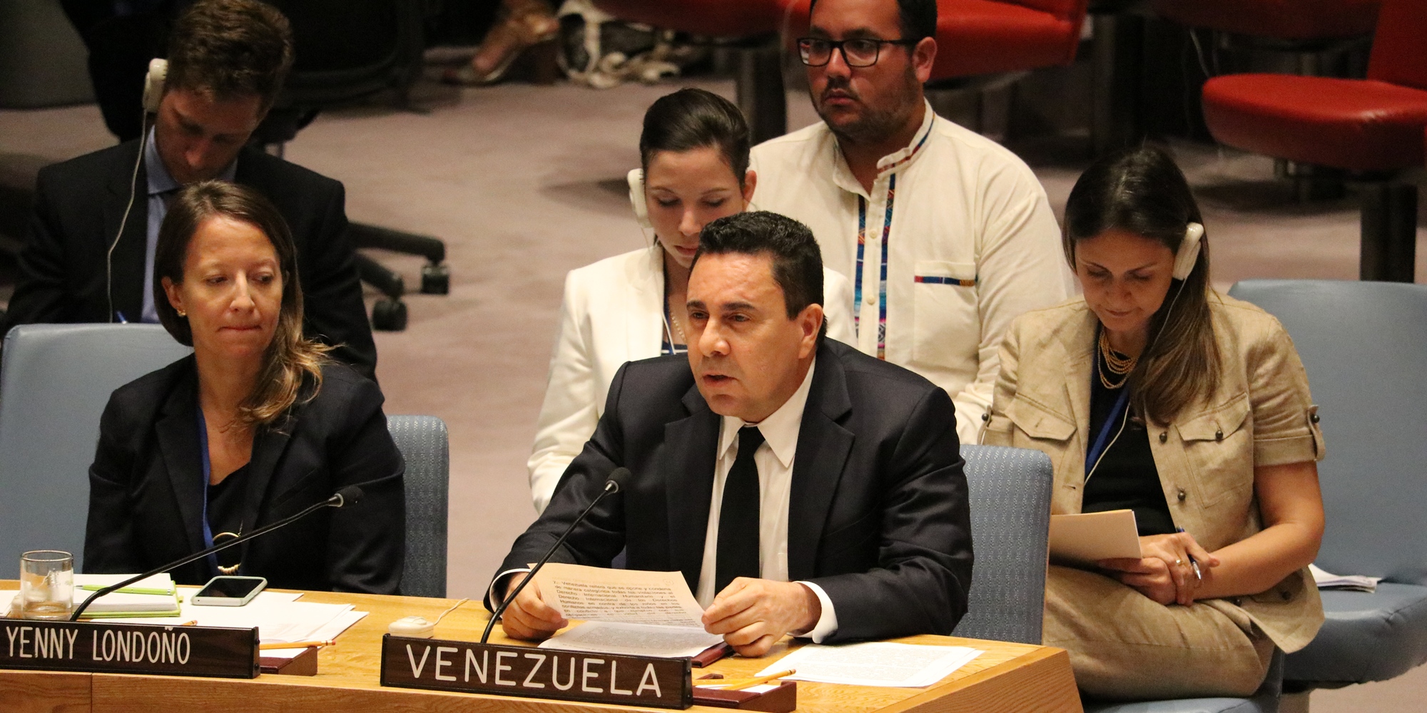 Discurso del representante permanente de Venezuela ante la ONU Samuel Moncada sobre resolución de acreditación del Gobierno Bolivariano.