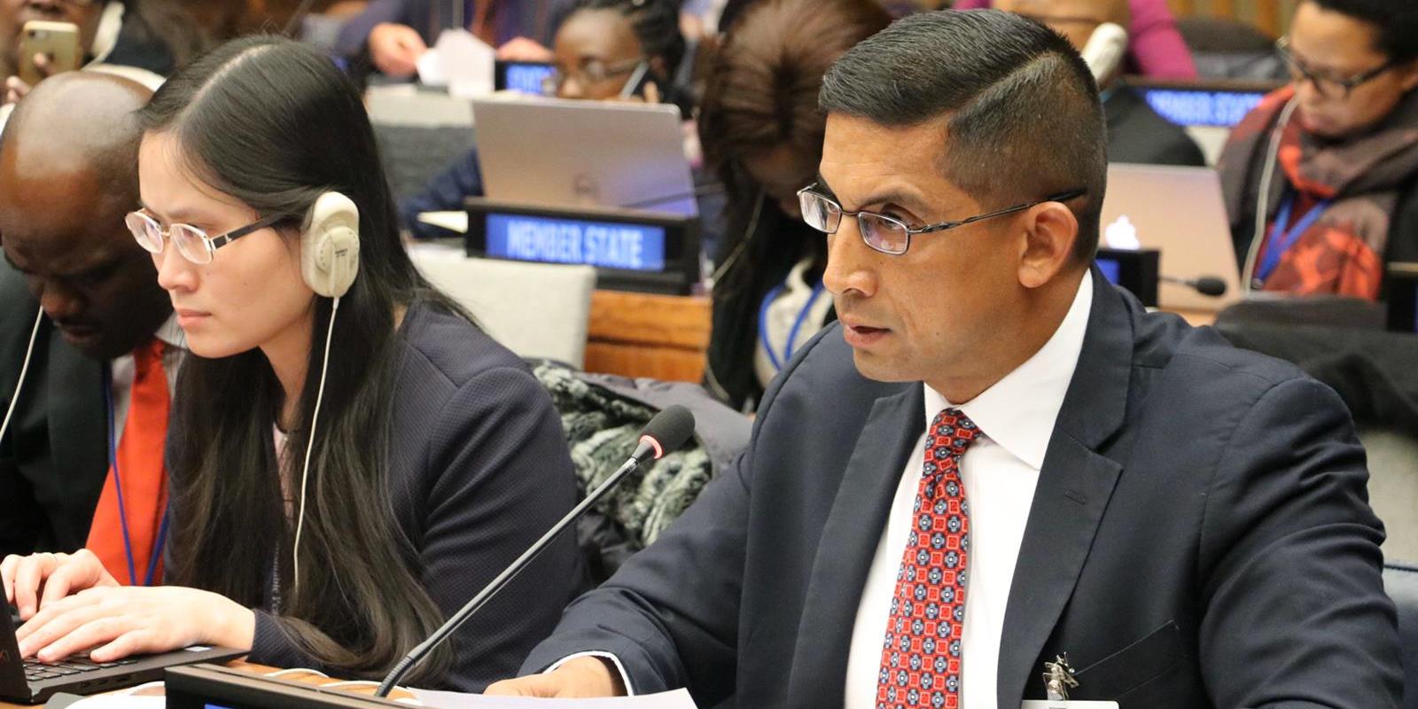Intervención del ministro para Hábitat y Vivienda, Ildemaro Villarroel, durante el 58° Período de Sesiones de la Ecosoc.