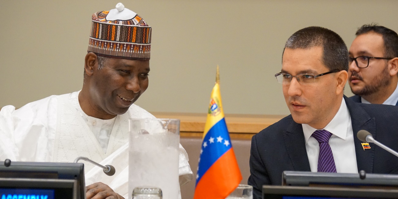 Intervención del canciller Jorge Arreaza durante la Reunión Ministerial del Mnoal en Nueva York.