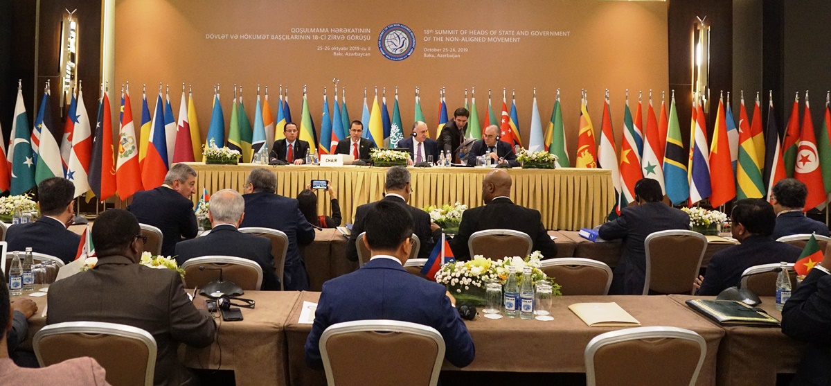 Intervención del canciller Jorge Arreaza en Reunión Preparatoria de Ministros de Relaciones Exteriores para la XVIII Cumbre del Mnoal.