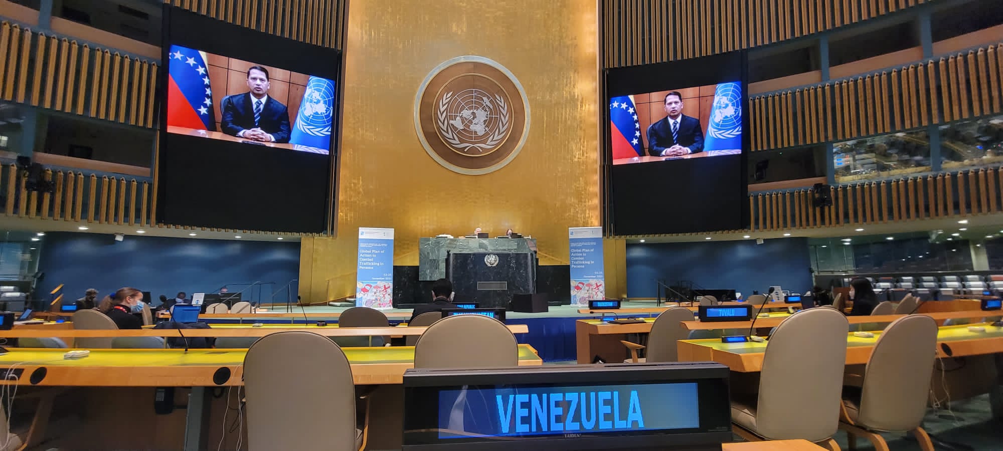 Intervención de Venezuela en la Reunión de la Asamblea General de la ONU para combatir la Trata de Personas.