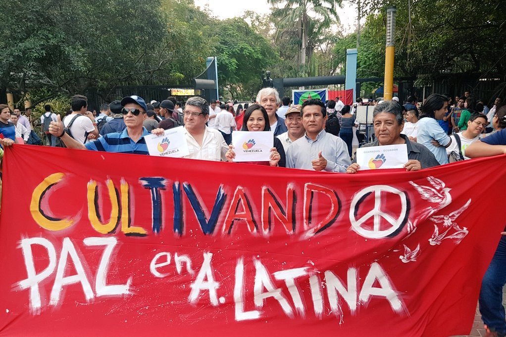 Movimientos Sociales de Guayaquil manifestaron su solidaridad con Venezuela.