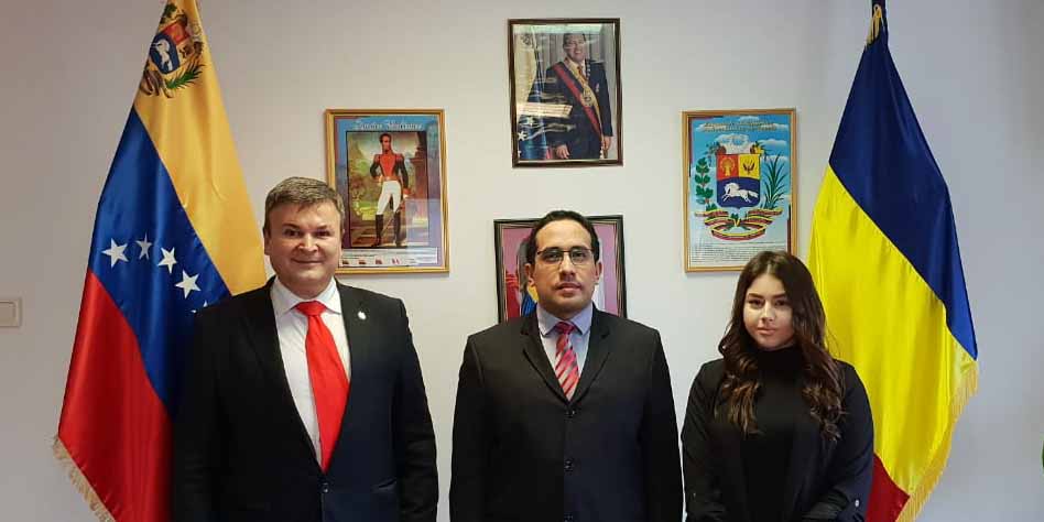 Embajador Torrealba sostuvo encuentro con Presidente del Partido de Derecha Republicana de Rumanía.