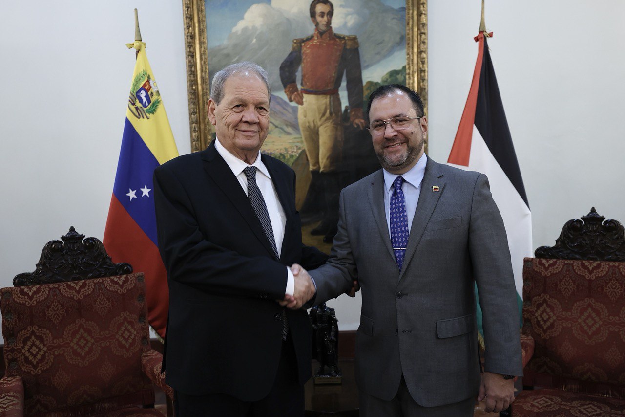 Venezuela reitera su apoyo a Palestina en la lucha por su libertad y autodeterminación