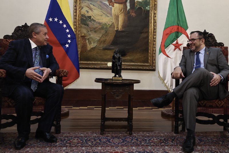 Canciller Yván Gil despide a Embajador de Argelia en Venezuela