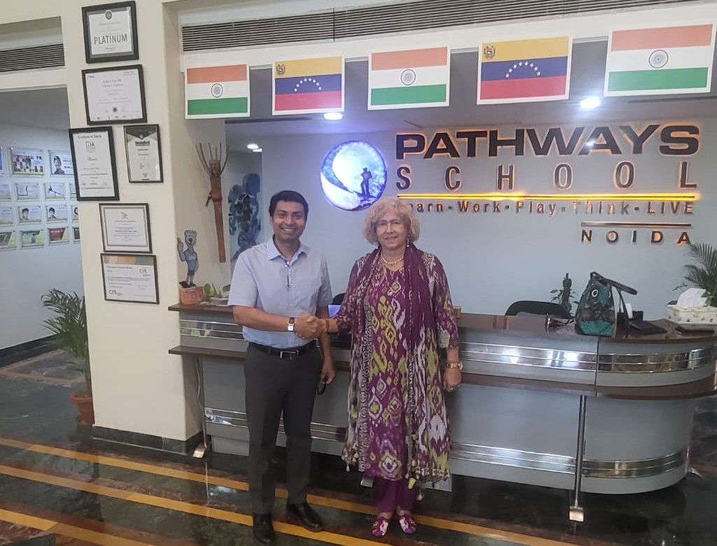 Embajada de Venezuela y Pathways School de la India exploran colaboración