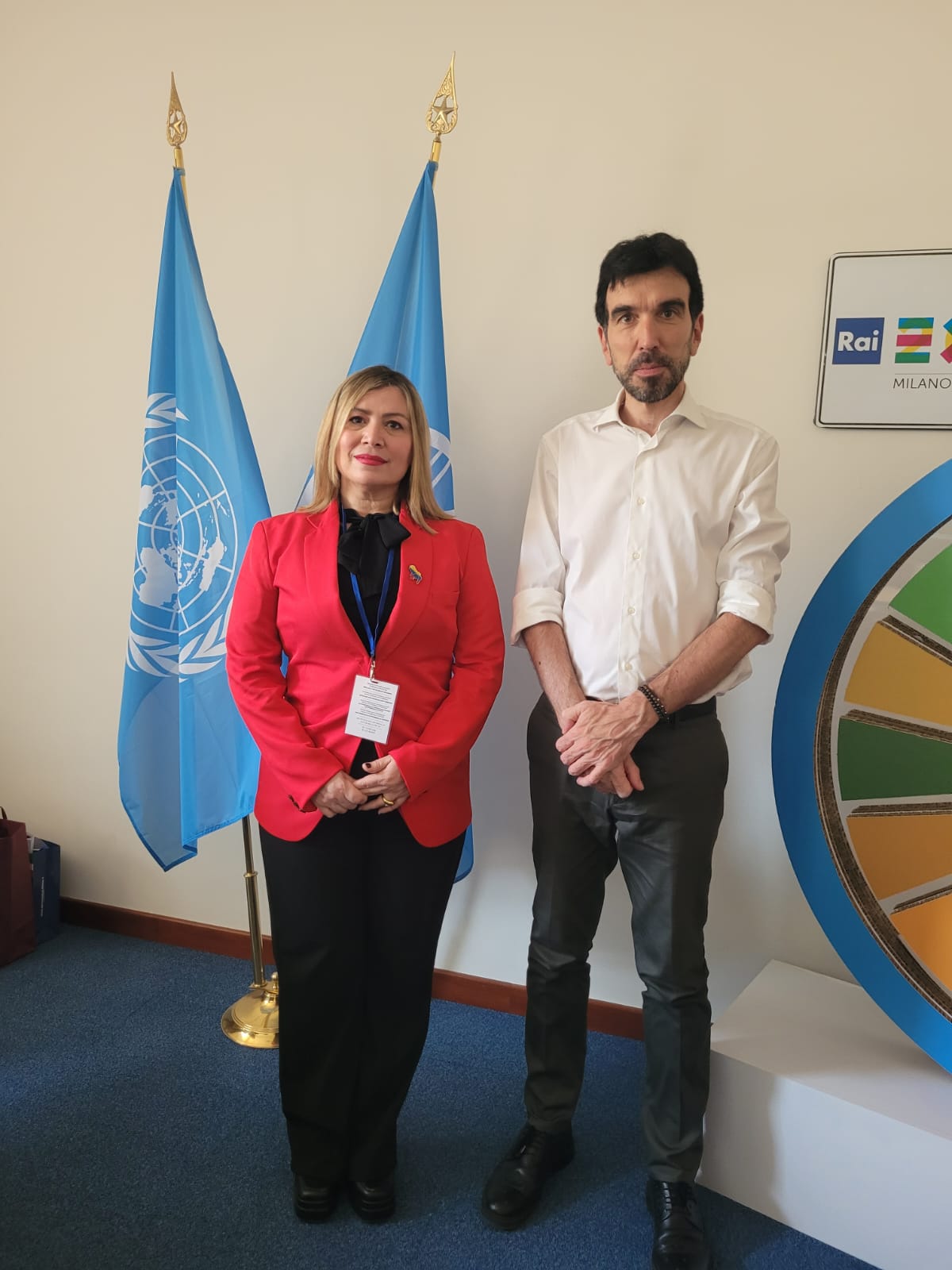Embajadora Marilyn Di Luca sostiene encuentro con autoridades de la FAO