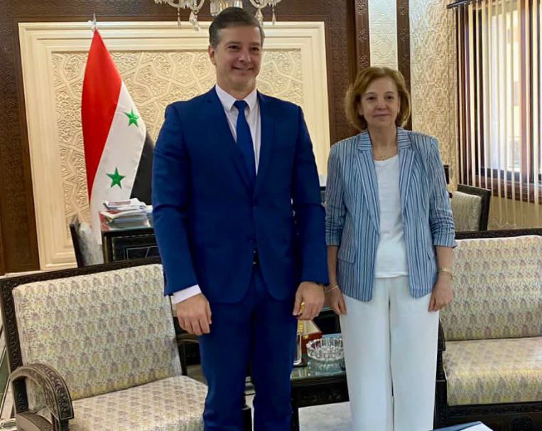 Embajador Biomorgi plantea a ministra siria hacer Semana Cultural de Venezuela