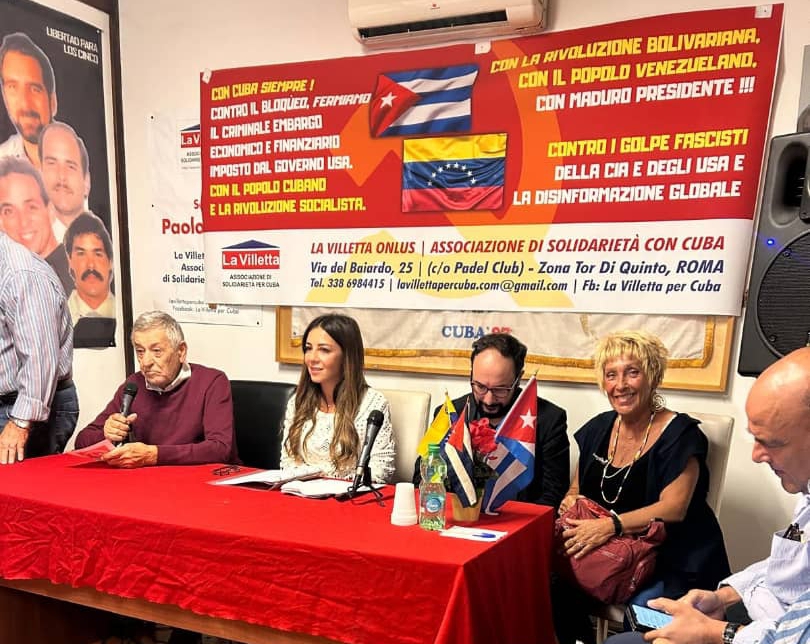 Denuncian en Italia ataques contra la democracia y la soberanía de Venezuela