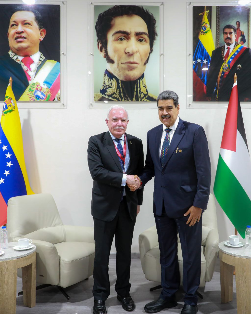 Jefe de Estado se reunió con al-Maliki, enviado especial de Presidente palestino