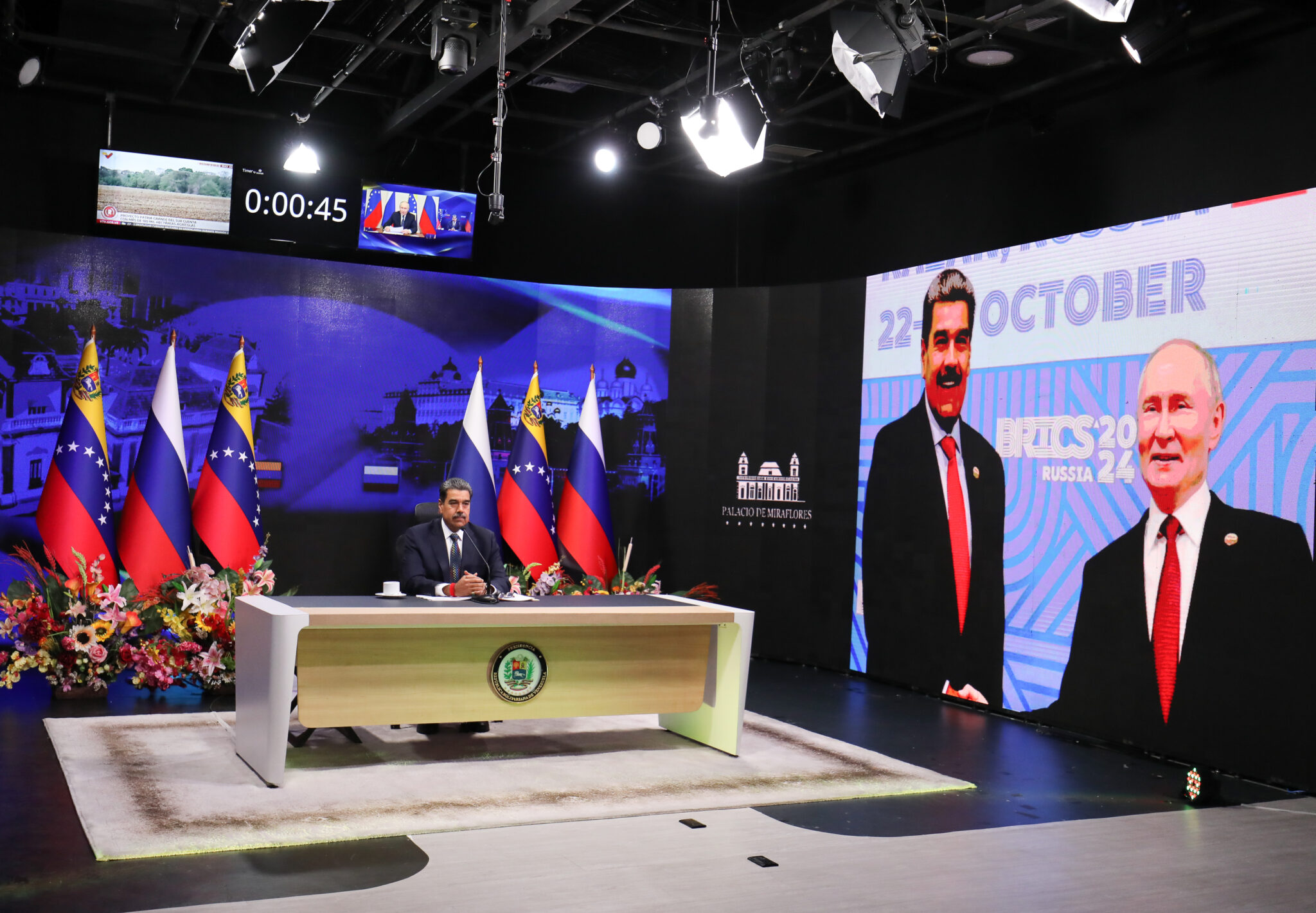Presidente Maduro a su par Putin: Hemos logrado un altísimo nivel de compenetración y de madurez entre ambas naciones