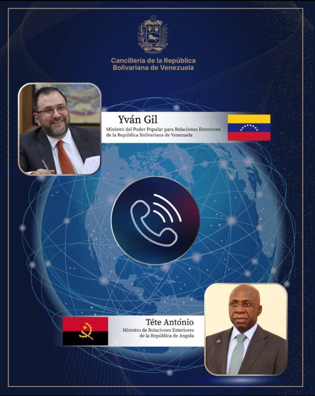 Venezuela expresa su solidaridad a Angola ante ataques de la ultraderecha internacional