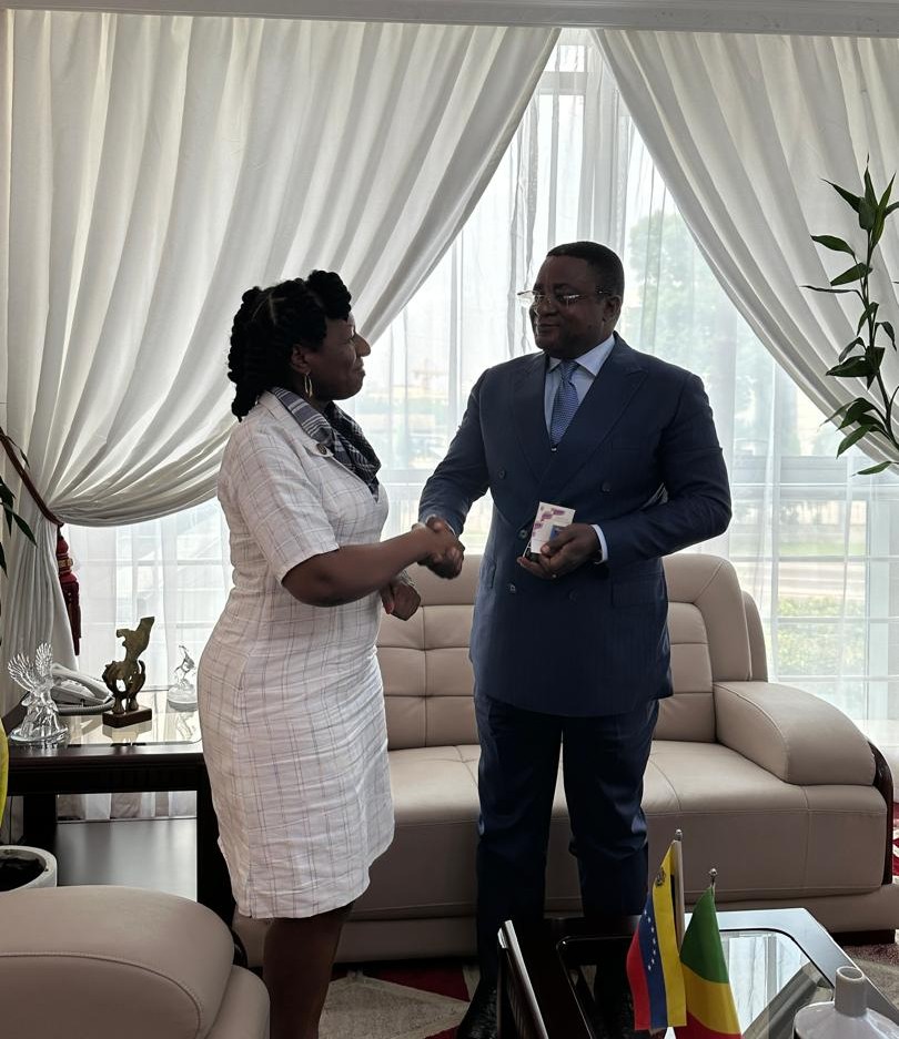 Embajadora Suárez y ministro de Justicia del Congo abordan secuestro de pareja presidencial venezolana