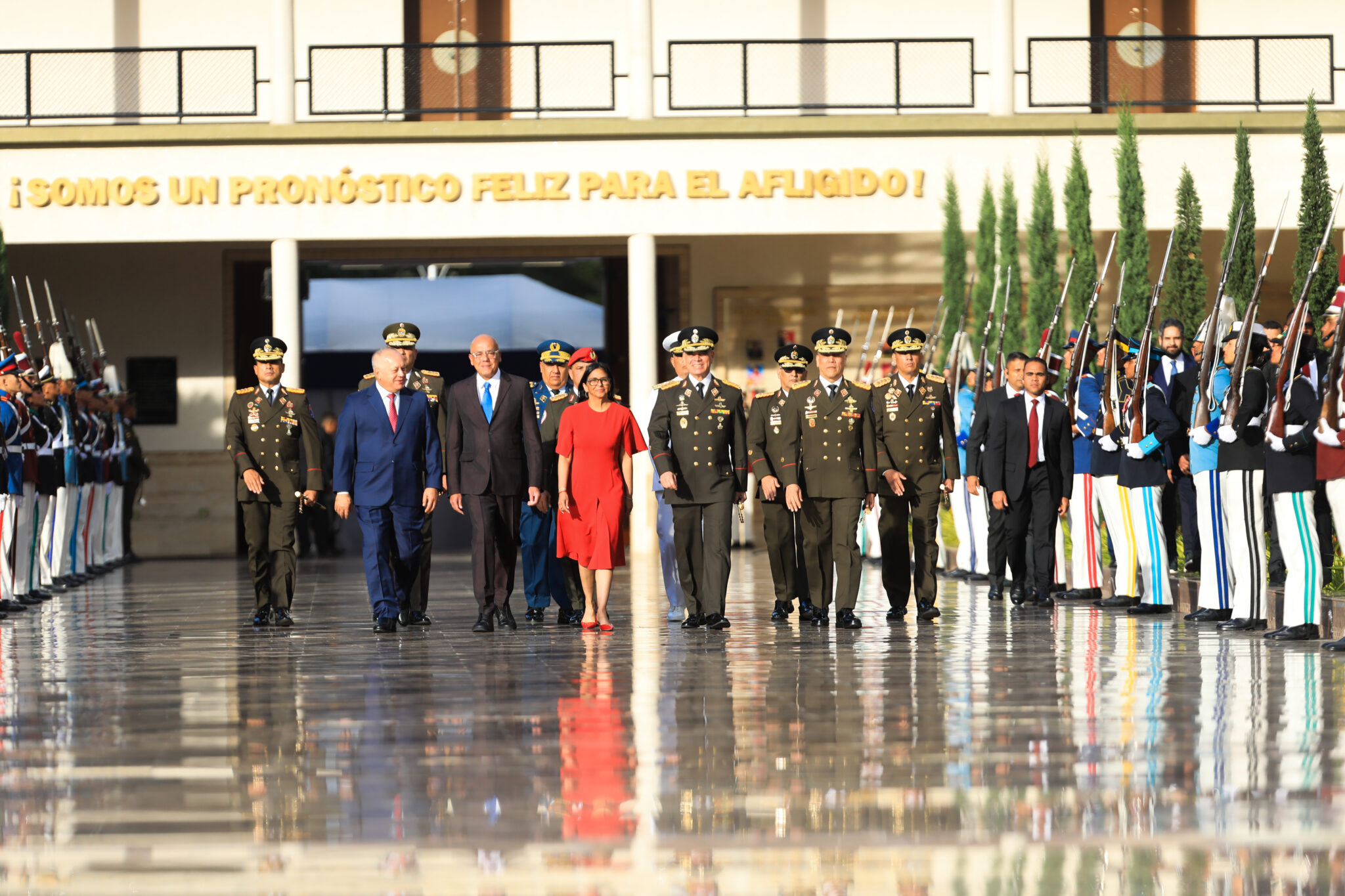 FANB y Organismos de Seguridad Ciudadana realizan Acto de Lealtad, Reconocimiento y Juramento ante la Presidenta (E) Delcy Rodríguez Gómez