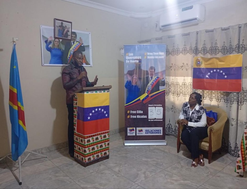 Embajada de Venezuela denuncia secuestro de pareja presidencial durante intercambio jurídico en RD del Congo