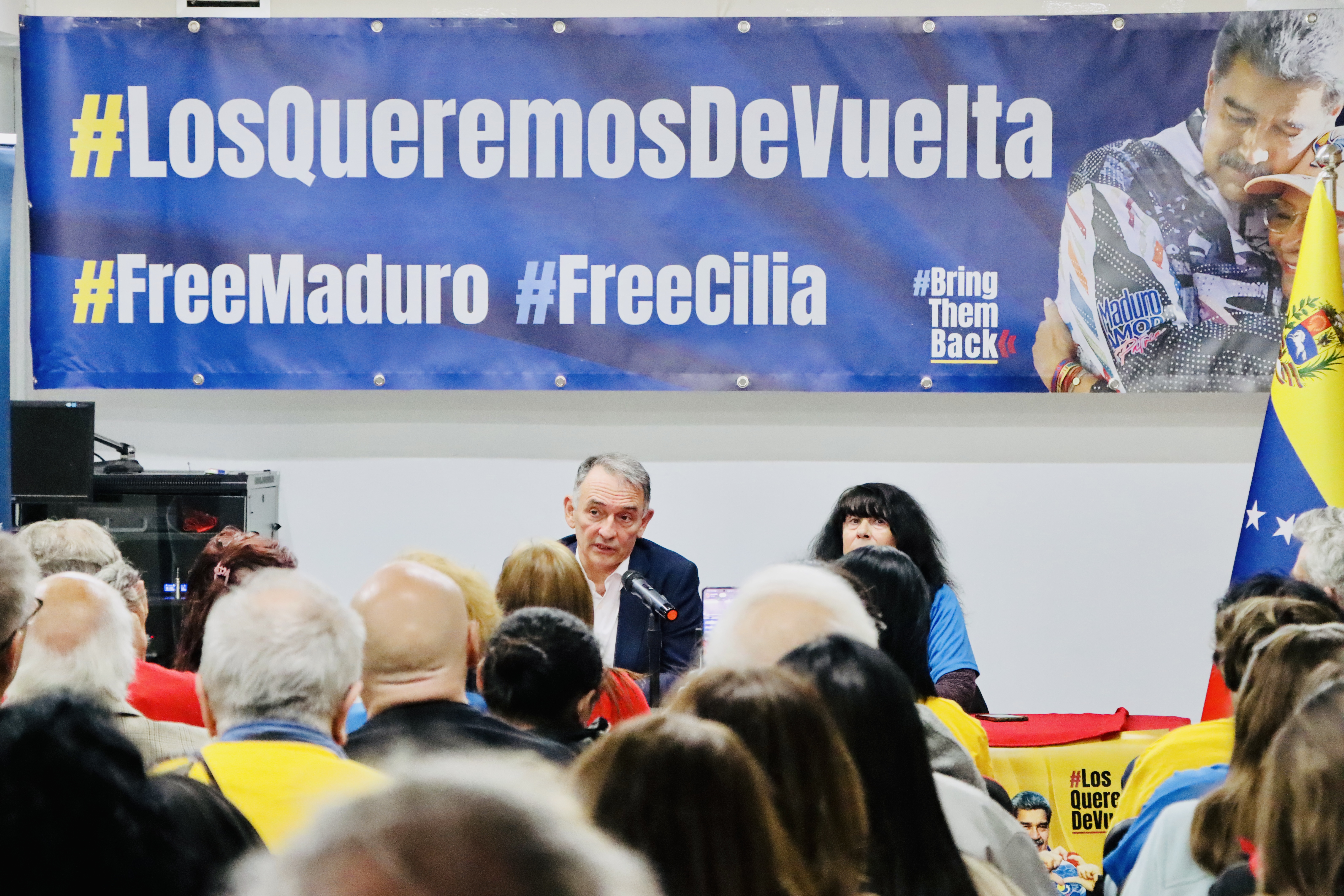 Organizaciones políticas y sociales reiteran desde Madrid la exigencia de liberación inmediata de la pareja presidencial venezolana