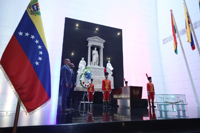 Venezuela y Haití honran a Alexandre Pétion en el Panteón Nacional de Caracas