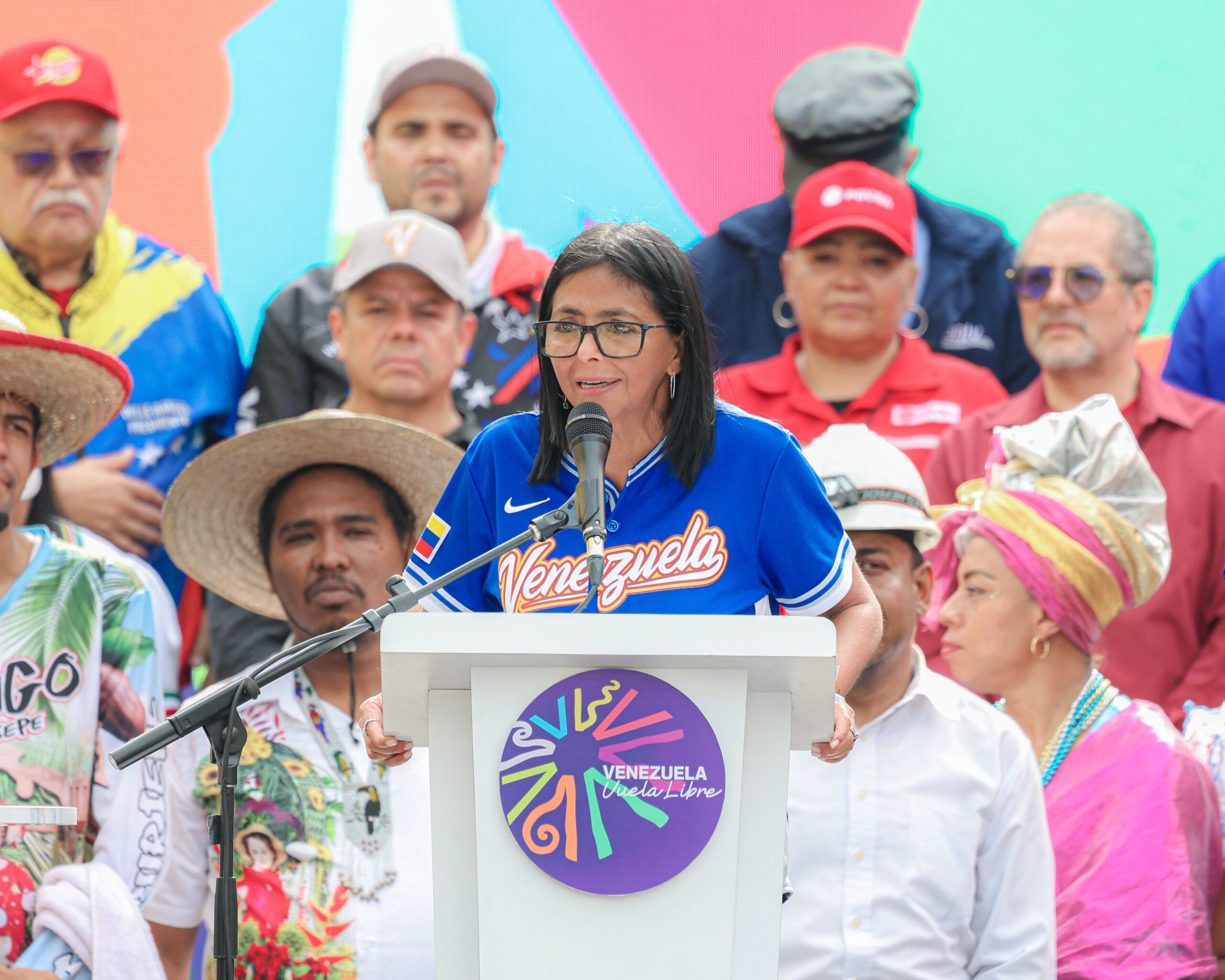 Presidenta (E) Delcy Rodríguez invitó a seguir la «peregrinación por el renacer de Venezuela»