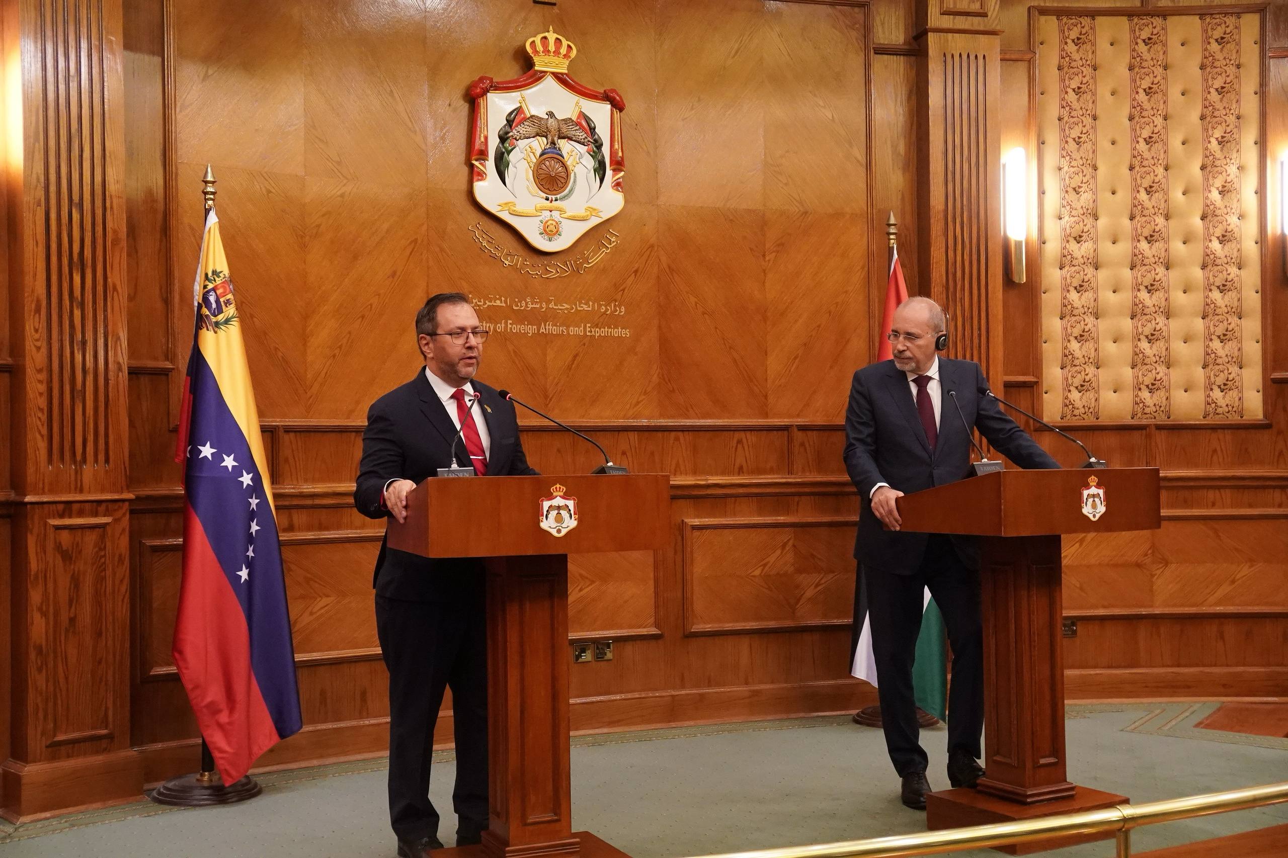 Venezuela y Jordania establecen ruta de trabajo para fortalecer relaciones económicas