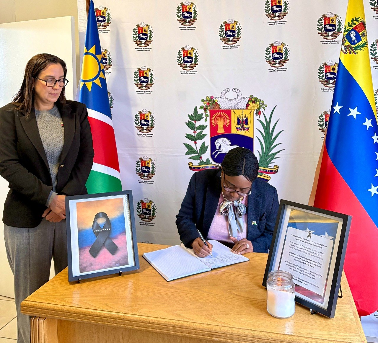 Presidenta de la Asamblea Nacional de Namibia se solidariza con el pueblo venezolano