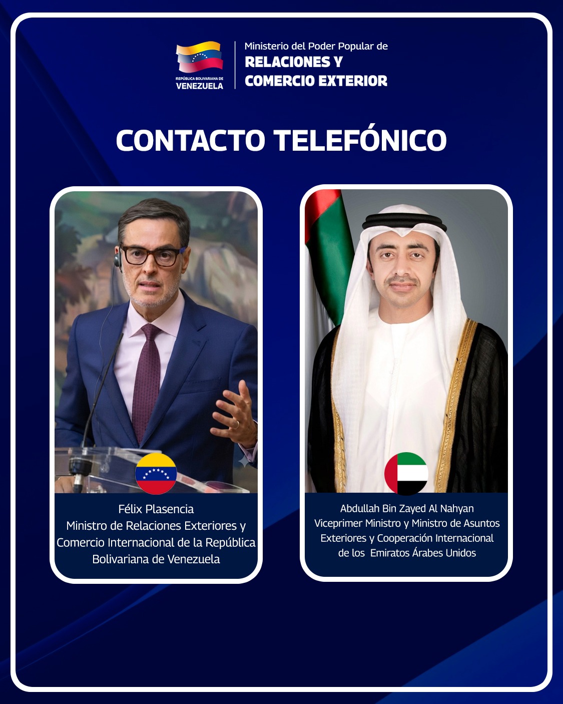 Venezuela y Emiratos Árabes Unidos buscan agilizar acercamiento comercial
