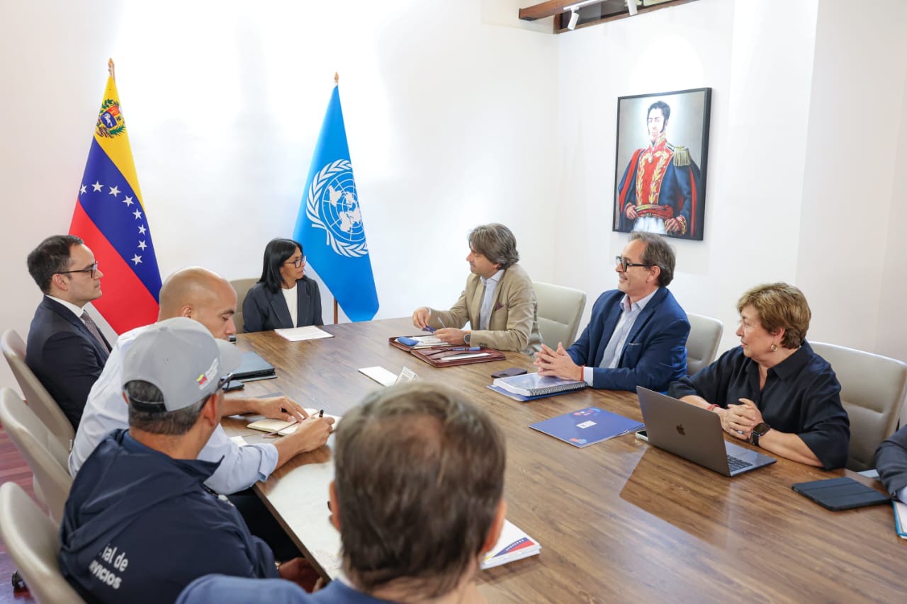 Presidenta Delcy Rodríguez se reúne con Gianluca Rampolla, Coordinador Residente de la ONU