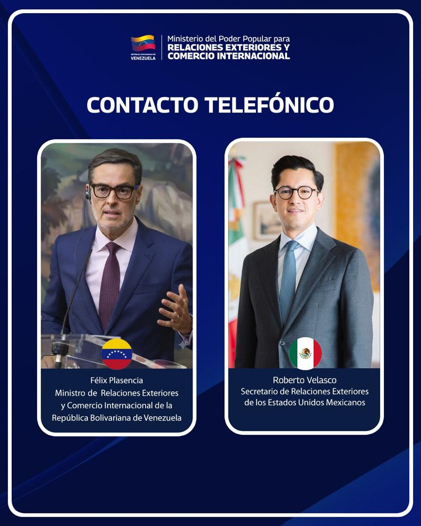 Venezuela y México coinciden en el interés de profundizar la cooperación en todos los ámbitos