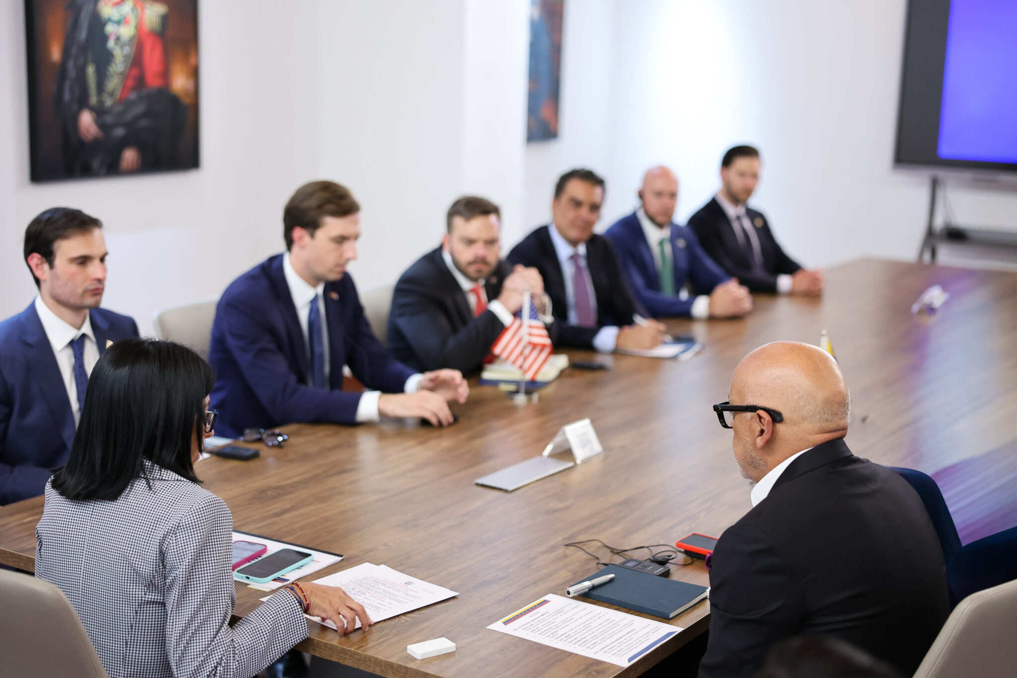 Presidenta Delcy Rodríguez sostiene reunión con delegación de alto nivel de EE. UU.