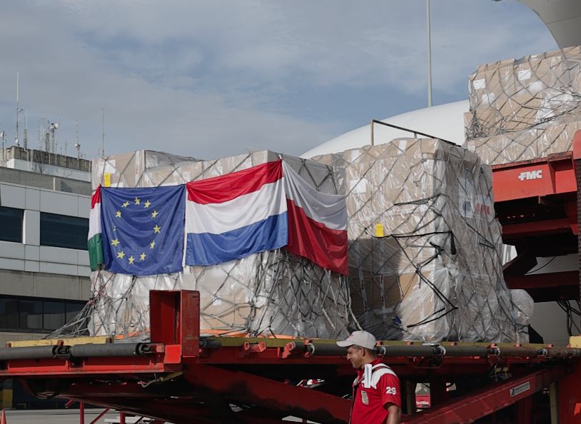 Venezuela recibe 30 toneladas de ayuda humanitaria procedentes de Polonia, Hungría y Países Bajos