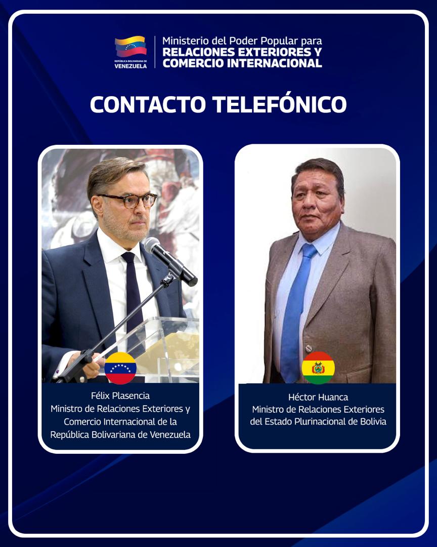Venezuela y Bolivia reafirman voluntad compartida de avanzar en una agenda estratégica de integración y beneficio mutuo