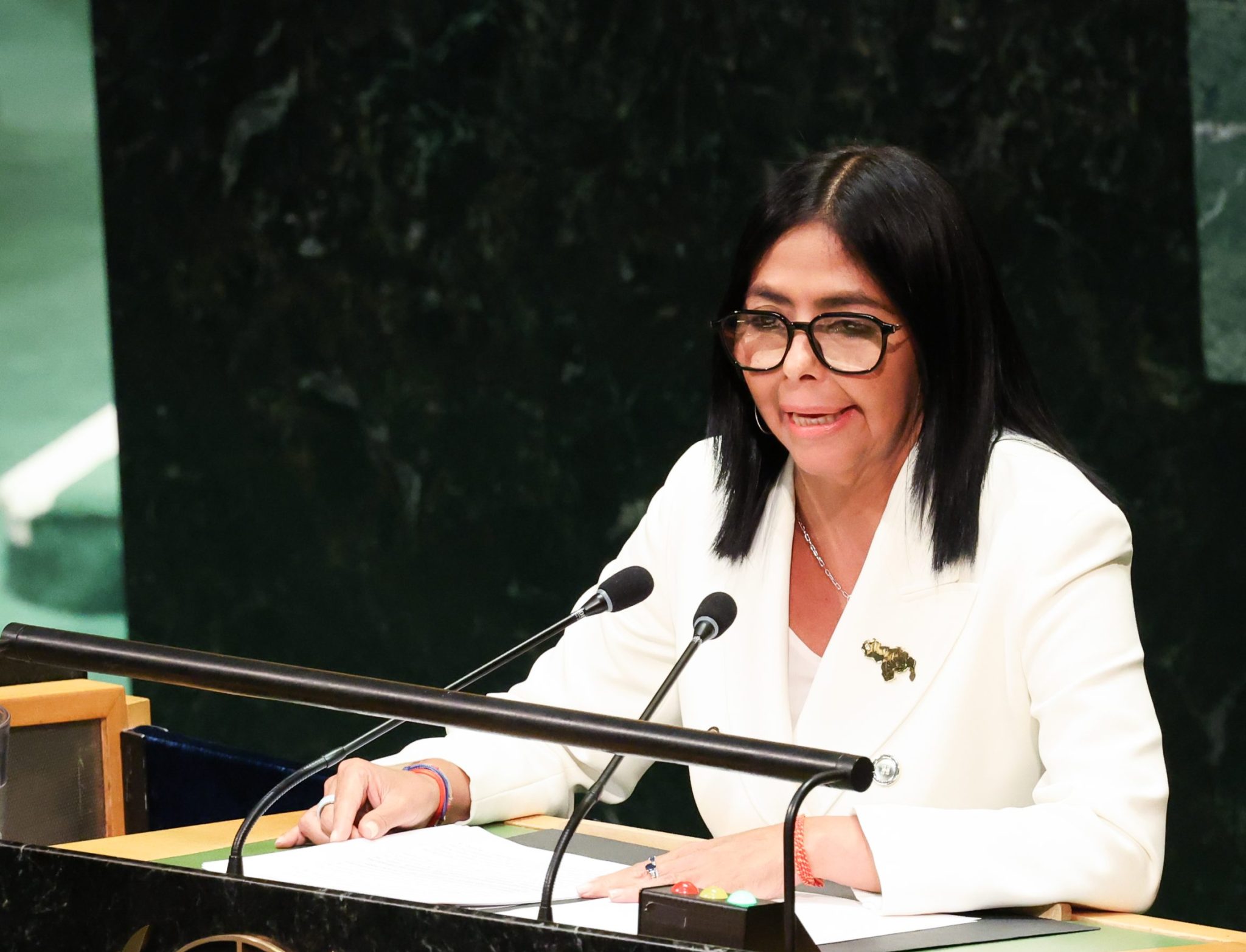 Papel de Venezuela en la estabilidad energética mundial es destacado por la presidenta Delcy Rodríguez en la ONU