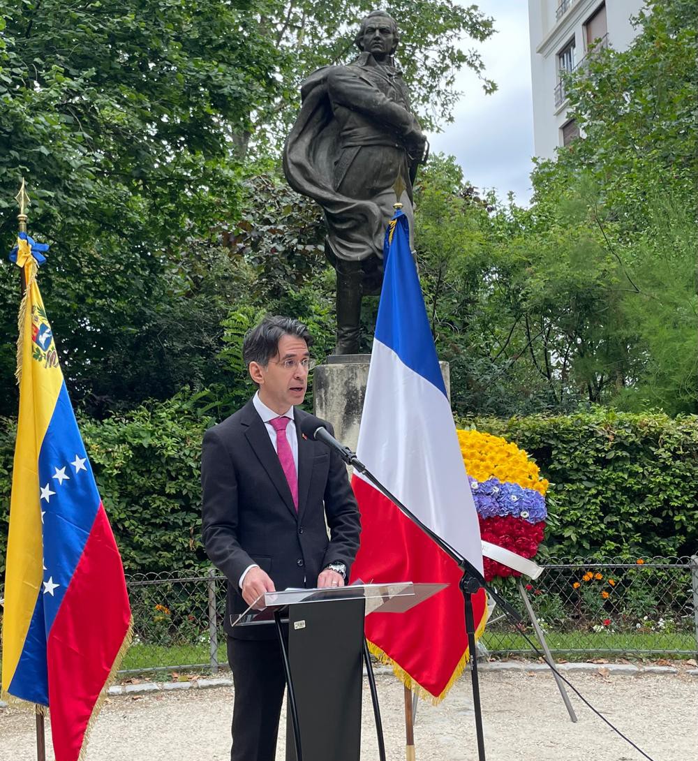 En Francia conmemoran aniversario de firma del Acta de Independencia venezolana