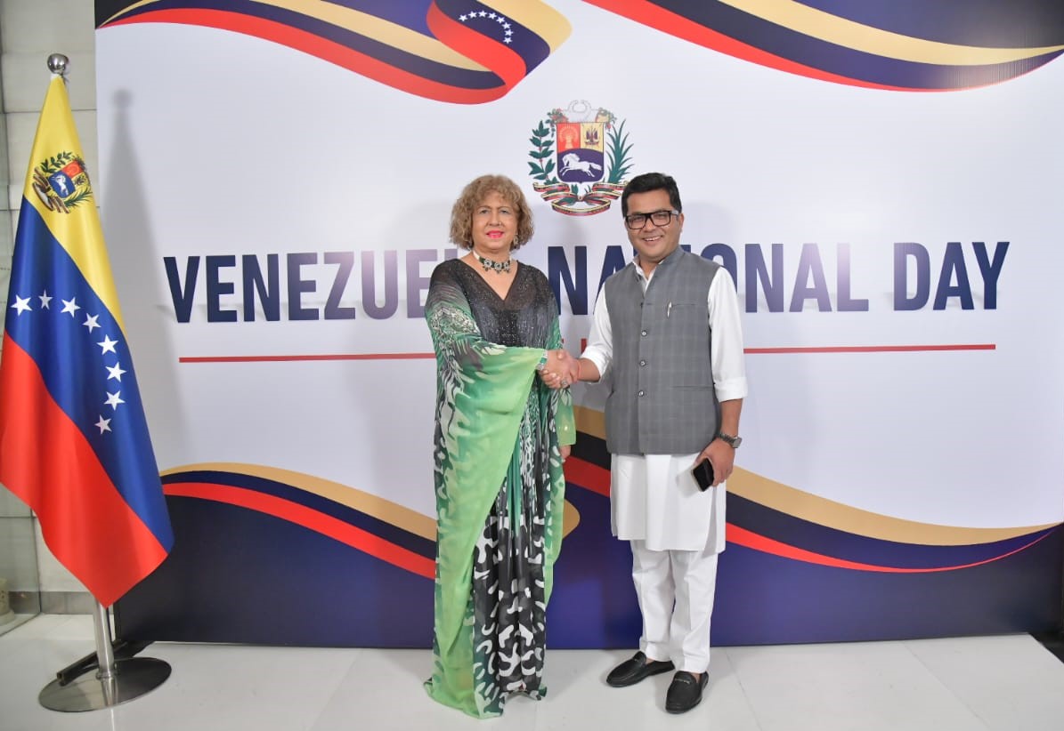 Gobierno indio acompaña celebración del Día Nacional de Venezuela en Nueva Delhi