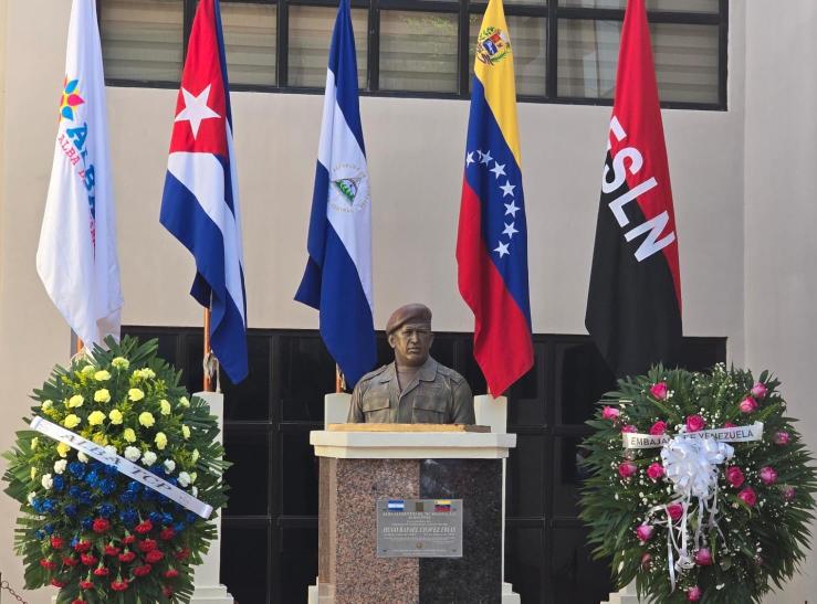 Conmemoran en Nicaragua 70° aniversario del natalicio del Comandante Hugo Chávez
