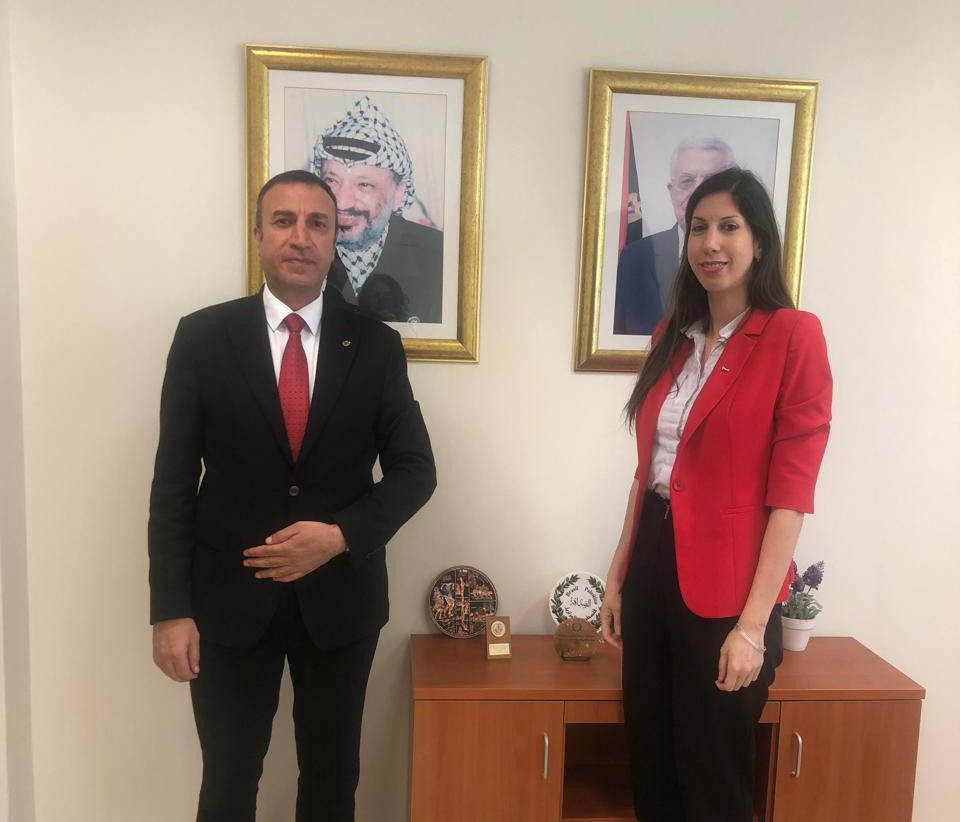 Embajador en Palestina se reúne con Encargada del Despacho de América Latina