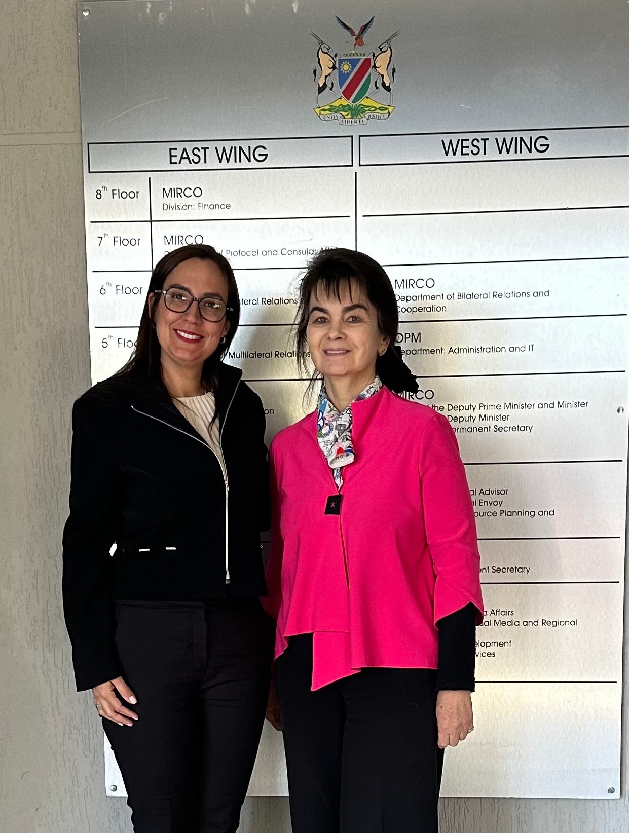 Embajadora en Namibia se reúne con Directora de Bilaterales de la Cancillería