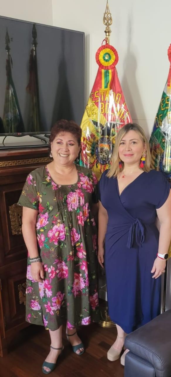 Embajadora venezolana en la FAO sostuvo encuentro con su par de Bolivia