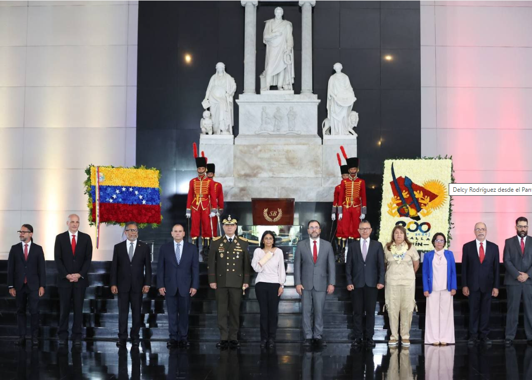 Vicepresidenta Delcy Rodríguez conmemoró el Bicentenario de la Batalla de Junín