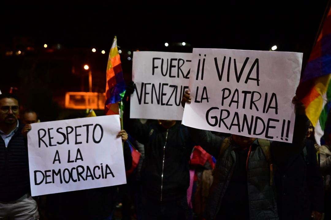 Fuerzas sociales de Bolivia se solidarizan con Venezuela