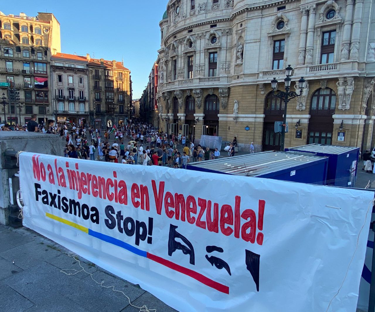 Expresiones de solidaridad con Venezuela se mantienen en el País Vasco