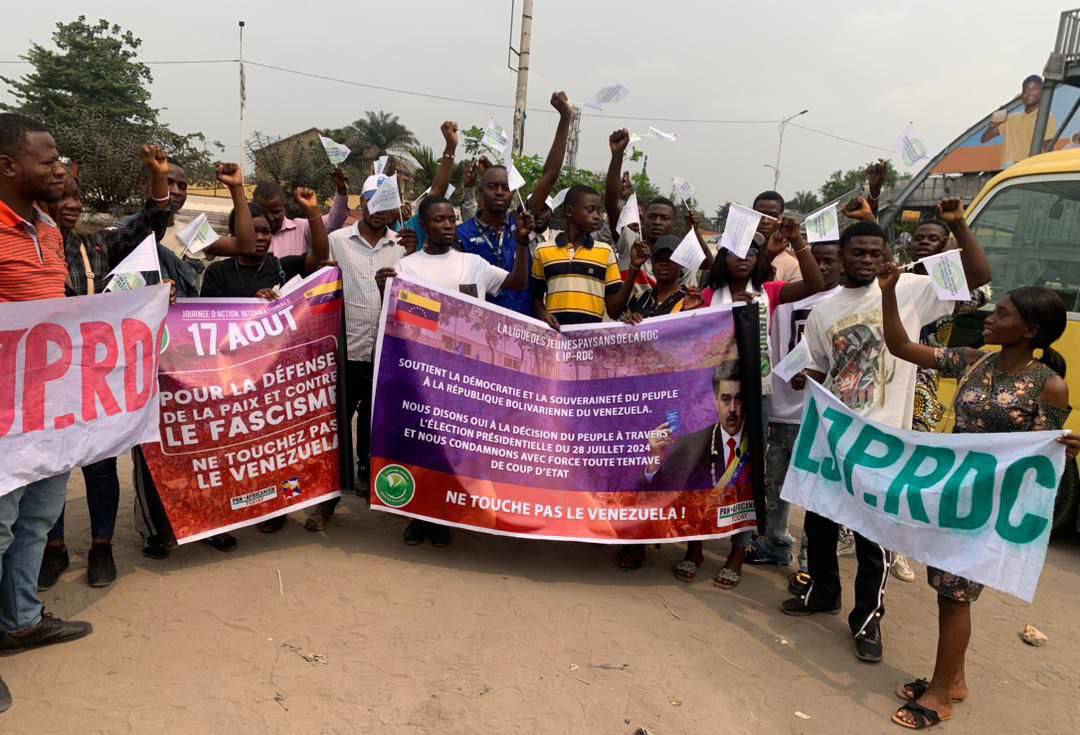 Liga de Jóvenes Campesinos de República Democrática del Congo apoya a Venezuela