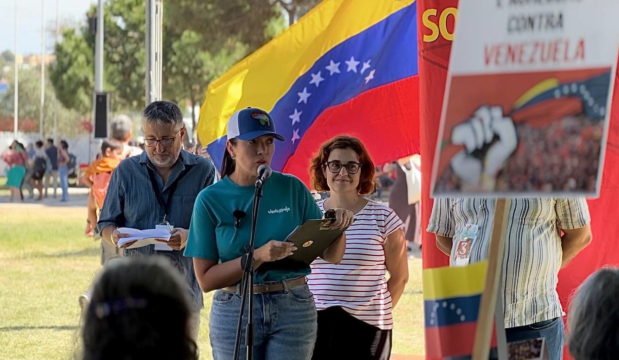 Solidaridad internacional con Venezuela en la Festa do Avante 2024 en Portugal